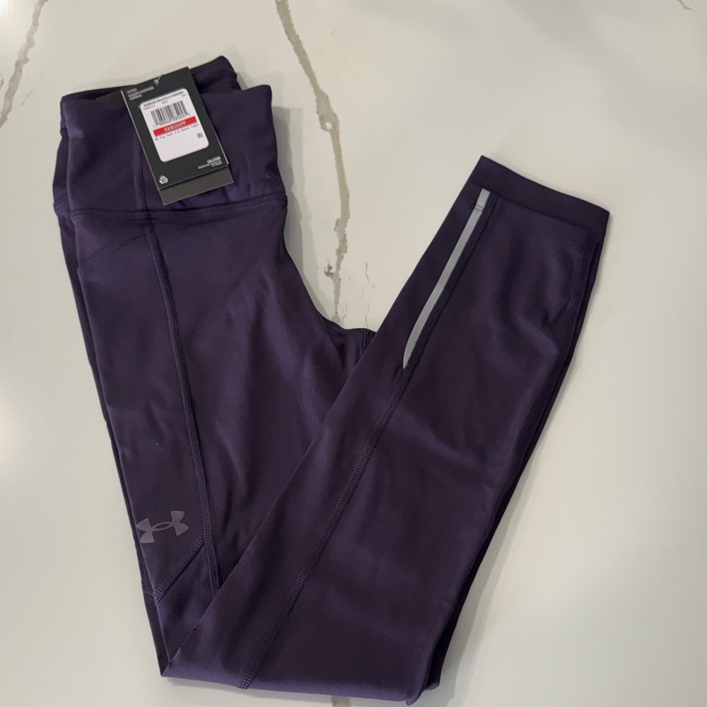 Under Armour Dark Purple Fly Fast 3.0 Ankle Leggings Size XS NWT